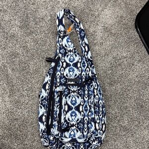 Vera Bradley Navy and White Patterned Backpack